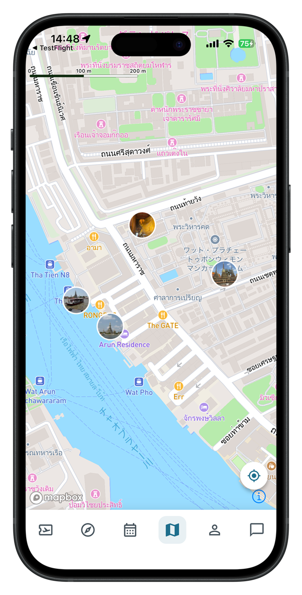 Your photos, pinned to the map